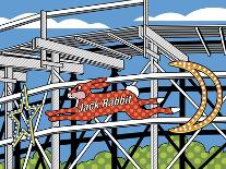 Jack Rabbit Roller Coaster-Ron Magnes-Giclee Print