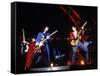 Ron Wood, Mick Jagger and Keith Richards During a Performance by the Rolling Stones-null-Framed Stretched Canvas