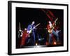 Ron Wood, Mick Jagger and Keith Richards During a Performance by the Rolling Stones-null-Framed Premium Photographic Print