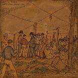 A Hop Field of Strikers and Farmers in Independence-Ronald Ginther-Giclee Print