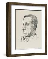 Ronald Knox Writer-Powys Evans-Framed Art Print