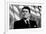 Ronald Reagan American Flag Black White-null-Framed Photo