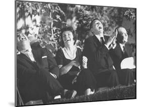 Ronald Reagan and His Wife with Actor Don DeFore at an Anti Communist Rally-Ralph Crane-Mounted Photographic Print