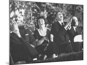 Ronald Reagan and His Wife with Actor Don DeFore at an Anti Communist Rally-Ralph Crane-Mounted Photographic Print