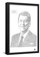 Ronald Reagan Berlin Speech Text Poster-null-Framed Poster