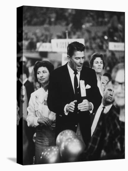 Ronald Reagan During the 1964 Repub. Convention-Ralph Crane-Stretched Canvas