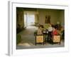 Ronald Reagan Sitting with Wife Nancy and Son Ronnie-Bill Ray-Framed Photographic Print