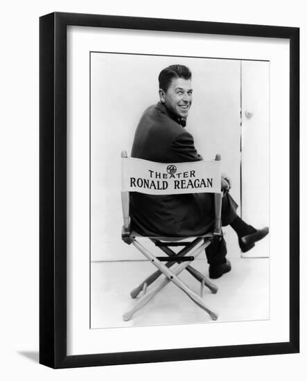 Ronald Reagan Was Host of the General Electric Theater on CBS Television from 1954-1962-null-Framed Photo