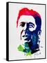 Ronald Reagan Watercolor-Lora Feldman-Framed Stretched Canvas