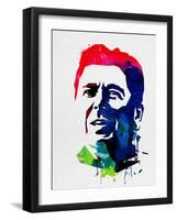 Ronald Reagan Watercolor-Lora Feldman-Framed Art Print