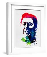 Ronald Reagan Watercolor-Lora Feldman-Framed Art Print