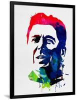 Ronald Reagan Watercolor-Lora Feldman-Framed Art Print