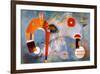 Rond et Pointu, c.1939-Wassily Kandinsky-Framed Art Print