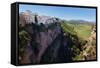 Ronda, Malaga Province, Spain. Part of the Old City Sitting on the Edge of the Tajo Gorge with…-null-Framed Stretched Canvas