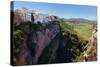 Ronda, Malaga Province, Spain. Part of the Old City Sitting on the Edge of the Tajo Gorge with…-null-Stretched Canvas