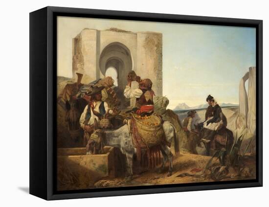 Ronda, Spanish Travellers, 1864-Richard Ansdell-Framed Stretched Canvas
