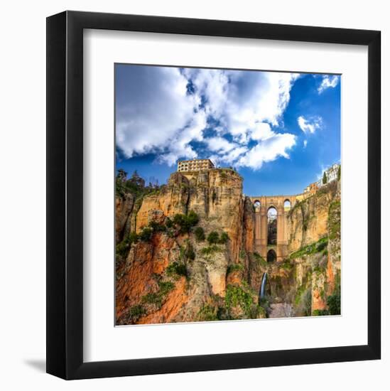 Ronda Village Andalusia Spain-null-Framed Art Print