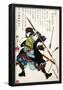 Ronin Fending Off Arrows, Japanese Wood-Cut Print-null-Framed Poster