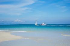 Beach and Tropical Sea-Ronnachai-Mounted Photographic Print