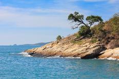 Beach and Tropical Sea-Ronnachai-Mounted Photographic Print