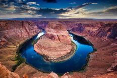 Horseshoe Bend, Canyon and Colorado River at Sunset.-ronnybas-Photographic Print