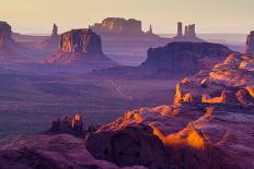Hunt's Mesa, Monument Valley - American West-ronnybas-Stretched Canvas