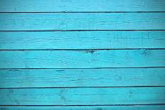 Texture of Blue Wood Planks-ronstik-Photographic Print