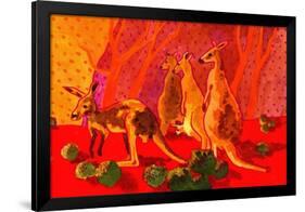 Roo Herd-John Newcomb-Framed Giclee Print