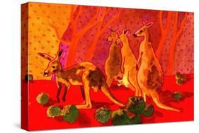 Roo Herd-John Newcomb-Stretched Canvas