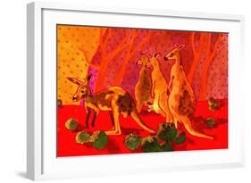 Roo Herd-John Newcomb-Framed Giclee Print