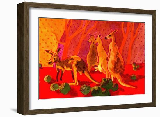 Roo Herd-John Newcomb-Framed Giclee Print