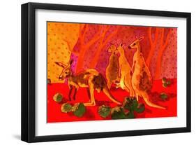 Roo Herd-John Newcomb-Framed Giclee Print