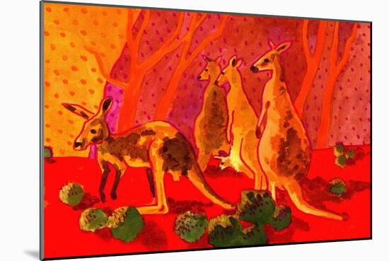 Roo Herd-John Newcomb-Mounted Giclee Print