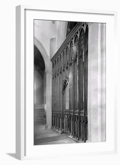 Rood Screen, St. Agnes Church, Cawston-Frederick Henry Evans-Framed Photographic Print