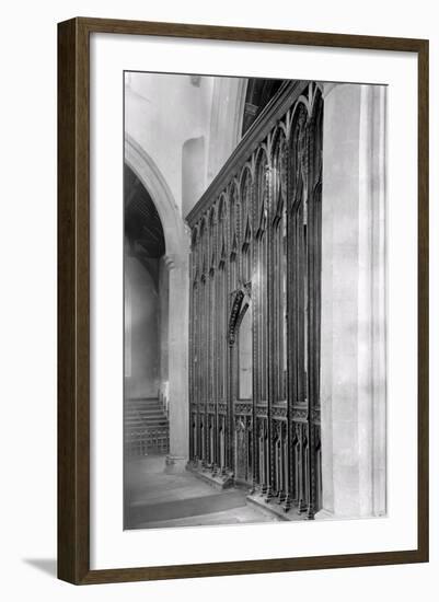 Rood Screen, St. Agnes Church, Cawston-Frederick Henry Evans-Framed Photographic Print