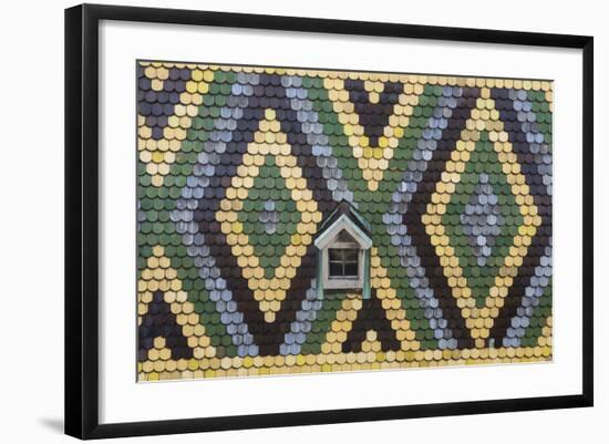 Roof and Window, St Stephens Cathedral, Vienna, Austria-Peter Adams-Framed Photographic Print