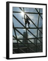 Roof Cleaning, Warsaw, Poland-null-Framed Photographic Print