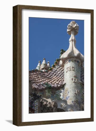 Roof Detail of Casa Batllo-James Emmerson-Framed Photographic Print