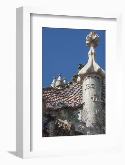 Roof Detail of Casa Batllo-James Emmerson-Framed Photographic Print