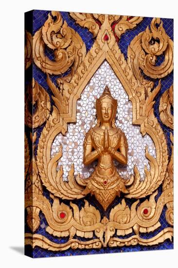 Roof detail, Wat Phra Kaew (Temple of the Emerald Budda), Bangkok, Thailand, Southeast Asia, Asia-Godong-Stretched Canvas