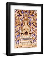 Roof detail, Wat Phra Kaew (Temple of the Emerald Buddha), Bangkok, Thailand, Southeast Asia, Asia-Godong-Framed Photographic Print