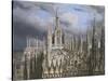 Roof of Milan Cathedral-Luigi Ossip Premazzi-Stretched Canvas