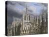 Roof of Milan Cathedral-Luigi Ossip Premazzi-Stretched Canvas