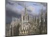 Roof of Milan Cathedral-Luigi Ossip Premazzi-Mounted Giclee Print