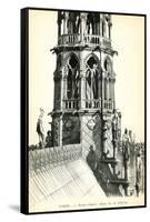 Roof of Notre Dame Cathedral-null-Framed Stretched Canvas