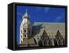 Roof of Stephansdom, UNESCO World Heritage Site, Vienna, Austria, Europe-Hans Peter Merten-Framed Stretched Canvas