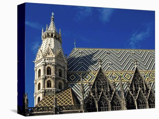 Roof of Stephansdom, UNESCO World Heritage Site, Vienna, Austria, Europe-Hans Peter Merten-Stretched Canvas