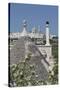 Roof of Traditional Trullo with Locorotondo in Distance, Puglia, Italy, Europe-Martin-Stretched Canvas