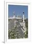 Roof of Traditional Trullo with Locorotondo in Distance, Puglia, Italy, Europe-Martin-Framed Photographic Print