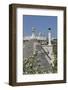 Roof of Traditional Trullo with Locorotondo in Distance, Puglia, Italy, Europe-Martin-Framed Photographic Print